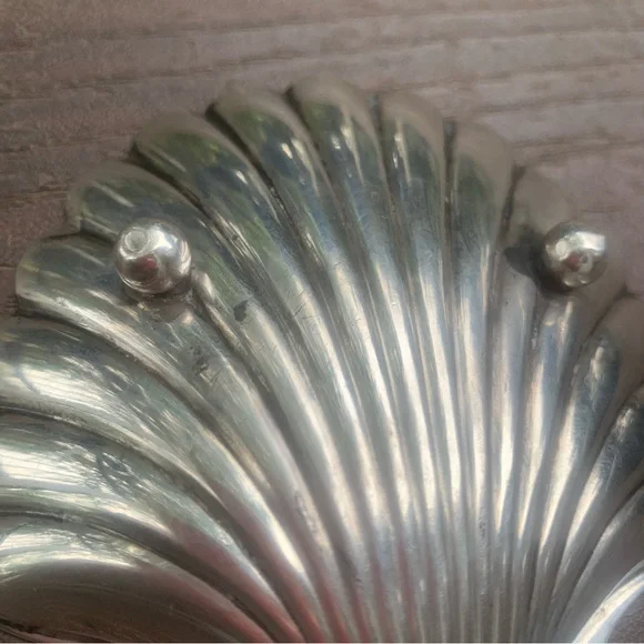 Tiffany & Co. Vintage Solid Sterling Silver 925 Shell Shaped Dish - Picture 8 of 11